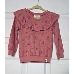 Rabbit + Bear Organic Cotton‎ Baby Girls Floral Top Size 18 months